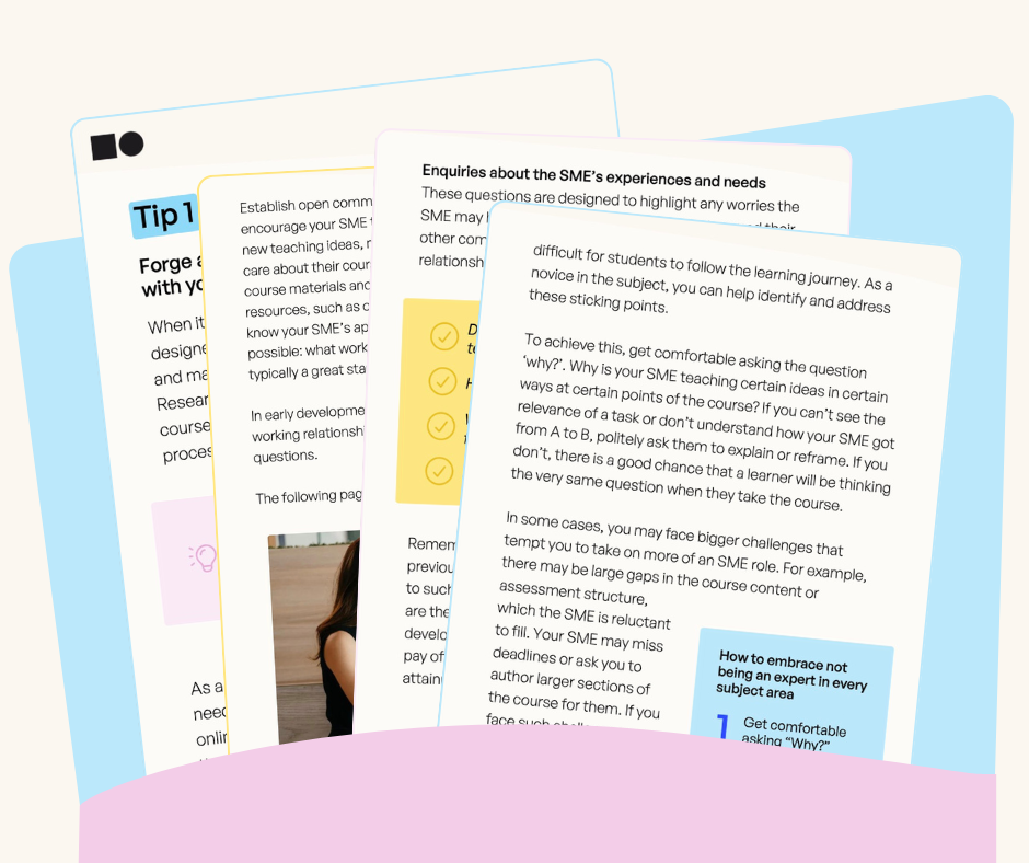 insendi guide - Practical Advice for Learning Designers