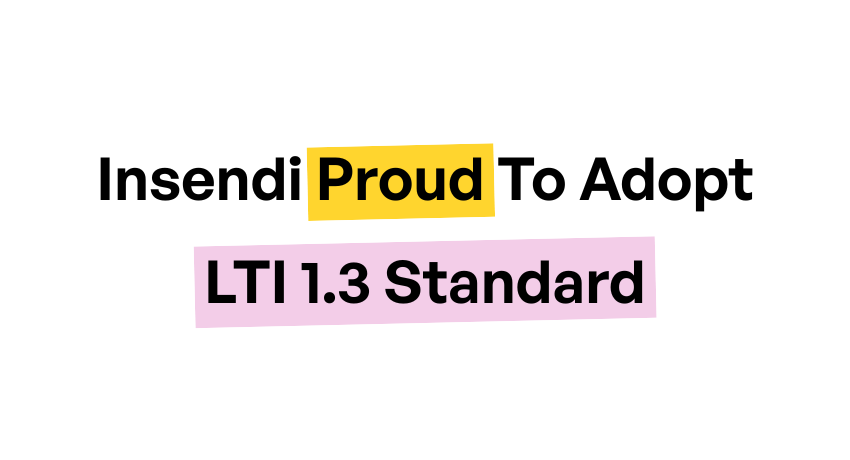 Insendi Proud To Adopt LTI 1.3 Standard