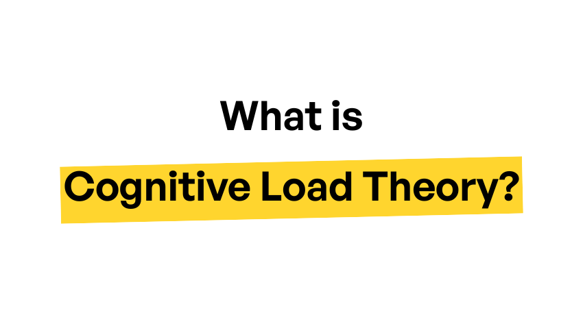 What is cognitive load theory?